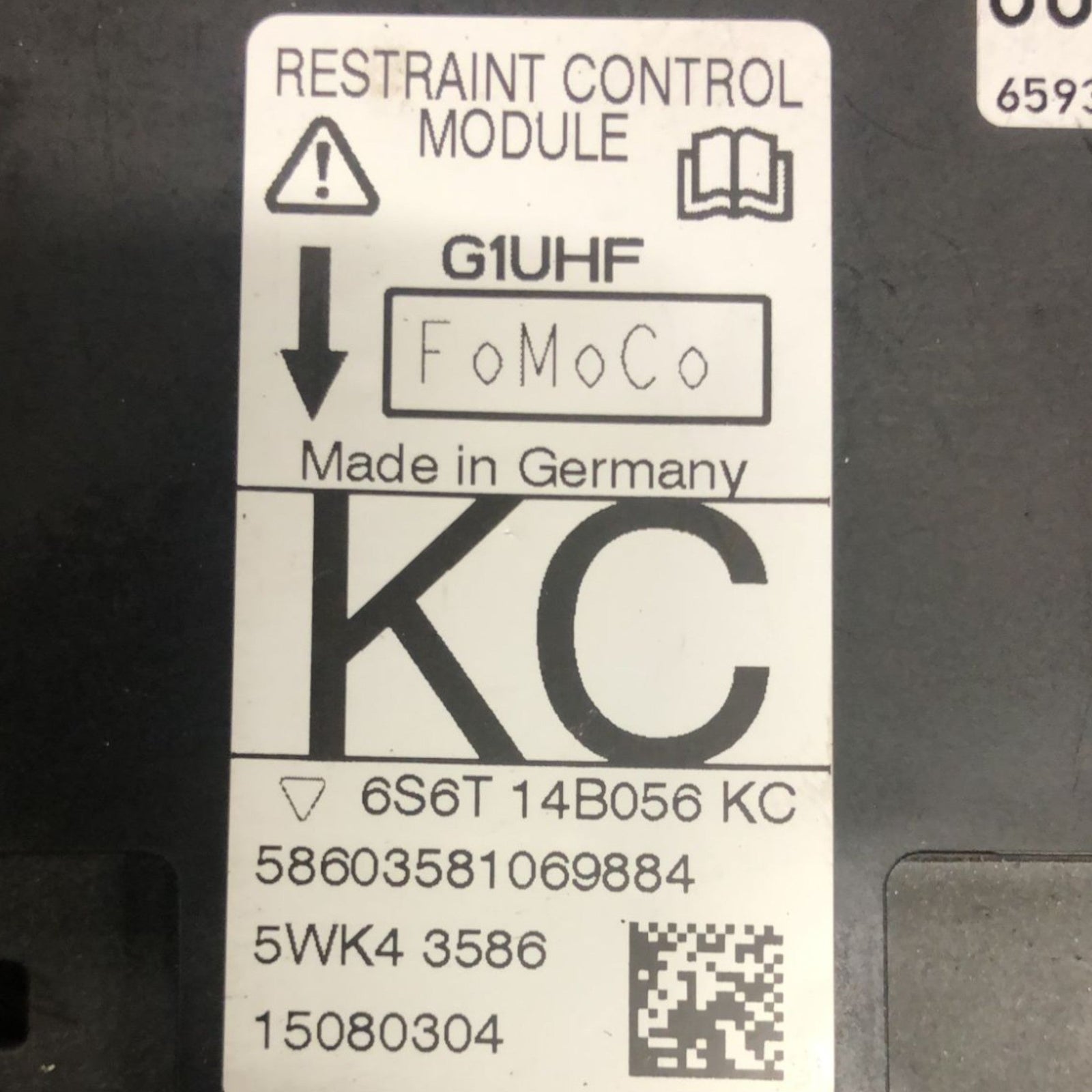 Centralina Airbag Ford Fiesta V (2002 > 2008) cod:6S6T14B056 - F&P CRASH SRLS - Ricambi Usati
