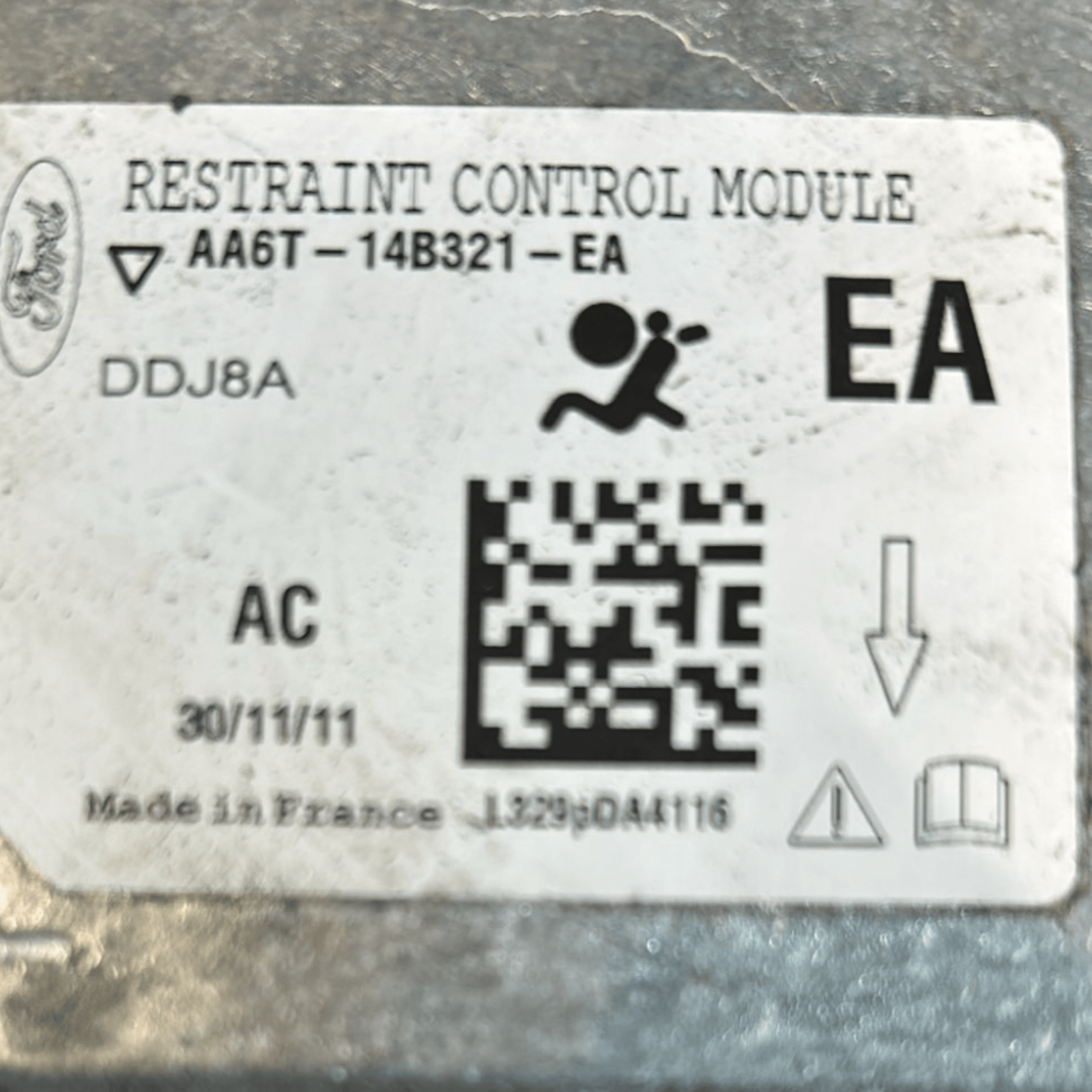 Centralina AirBag Ford Fiesta VI (2008 > 2017) cod:AA6T - 14B321 - EA - F&P CRASH SRLS - Ricambi Usati