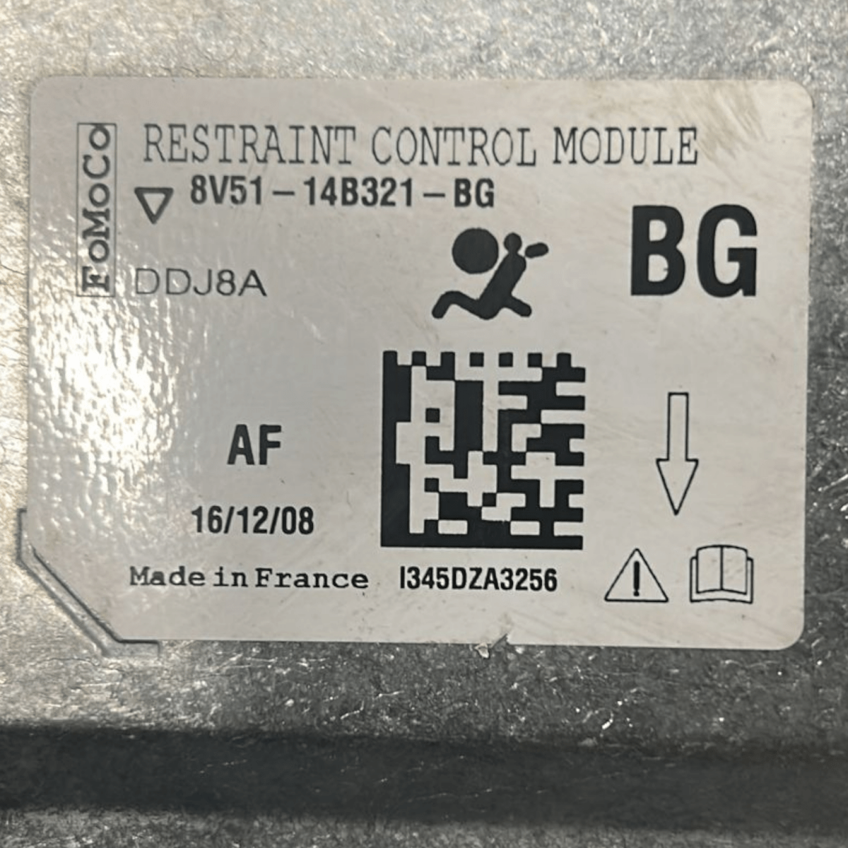 Centralina airbag ford fiesta vi cod:8V51 - 14B321 - BG (2008 > 2017) - F&P CRASH SRL - Ricambi Usati