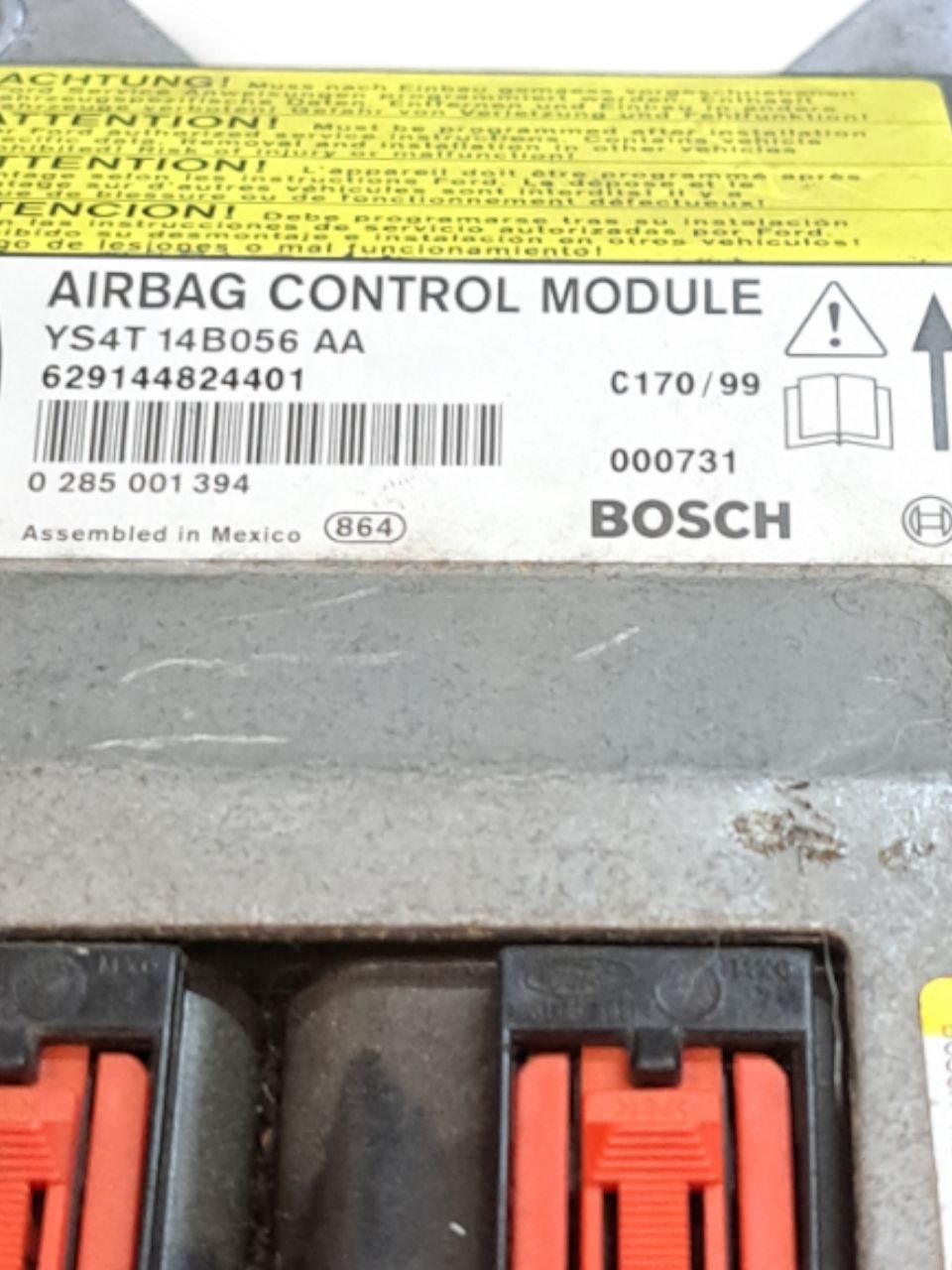 Centralina airbag Ford Focus (2002) COD:YS4T14B056AA - F&P CRASH SRLS - Ricambi Usati