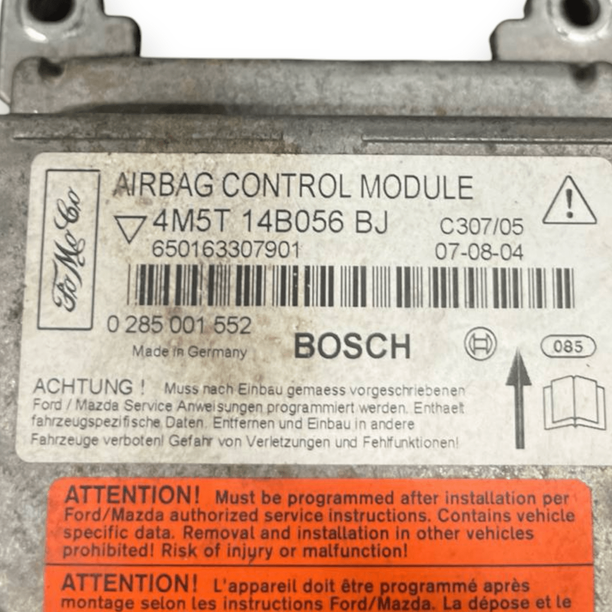 Centralina Airbag Ford Focus II (2004 al 2011) cod: 4M5T14B056BJ - F&P CRASH SRLS - Ricambi Usati