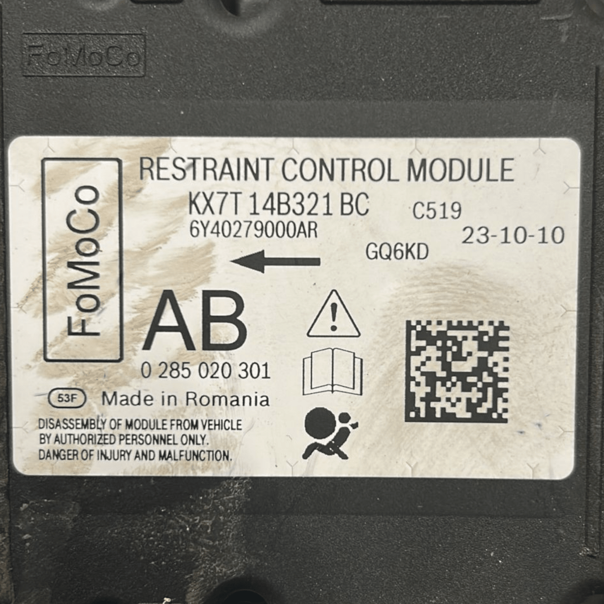 Centralina airbag ford focus iv cod:kx7t14b321bc (2018 > 2025) - F&P CRASH SRL - Ricambi Usati