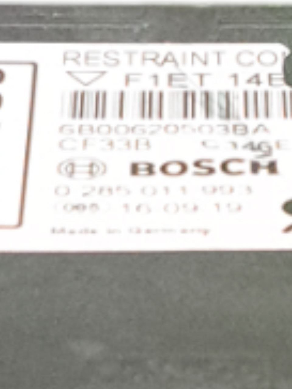 Centralina Airbag Ford Focus MK3 (2017) COD:0285011993 - F&P CRASH SRLS - Ricambi Usati