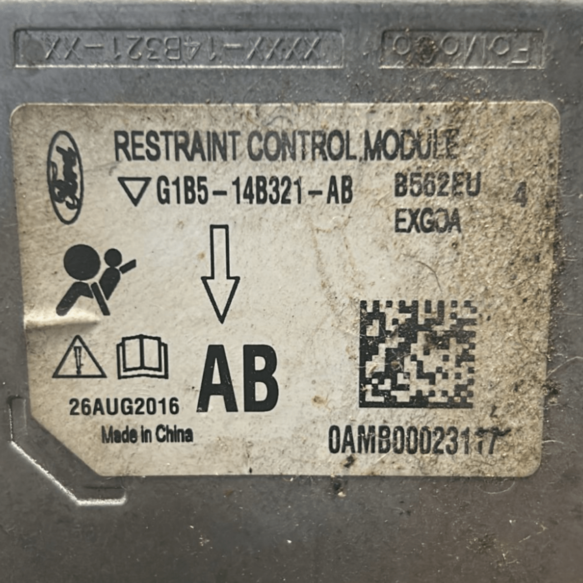 Centralina airbag ford ka+ 1.2 benzina cod:G1B5 - 14B321 - AB (2016 > 2019) - F&P CRASH SRLS - Ricambi Usati