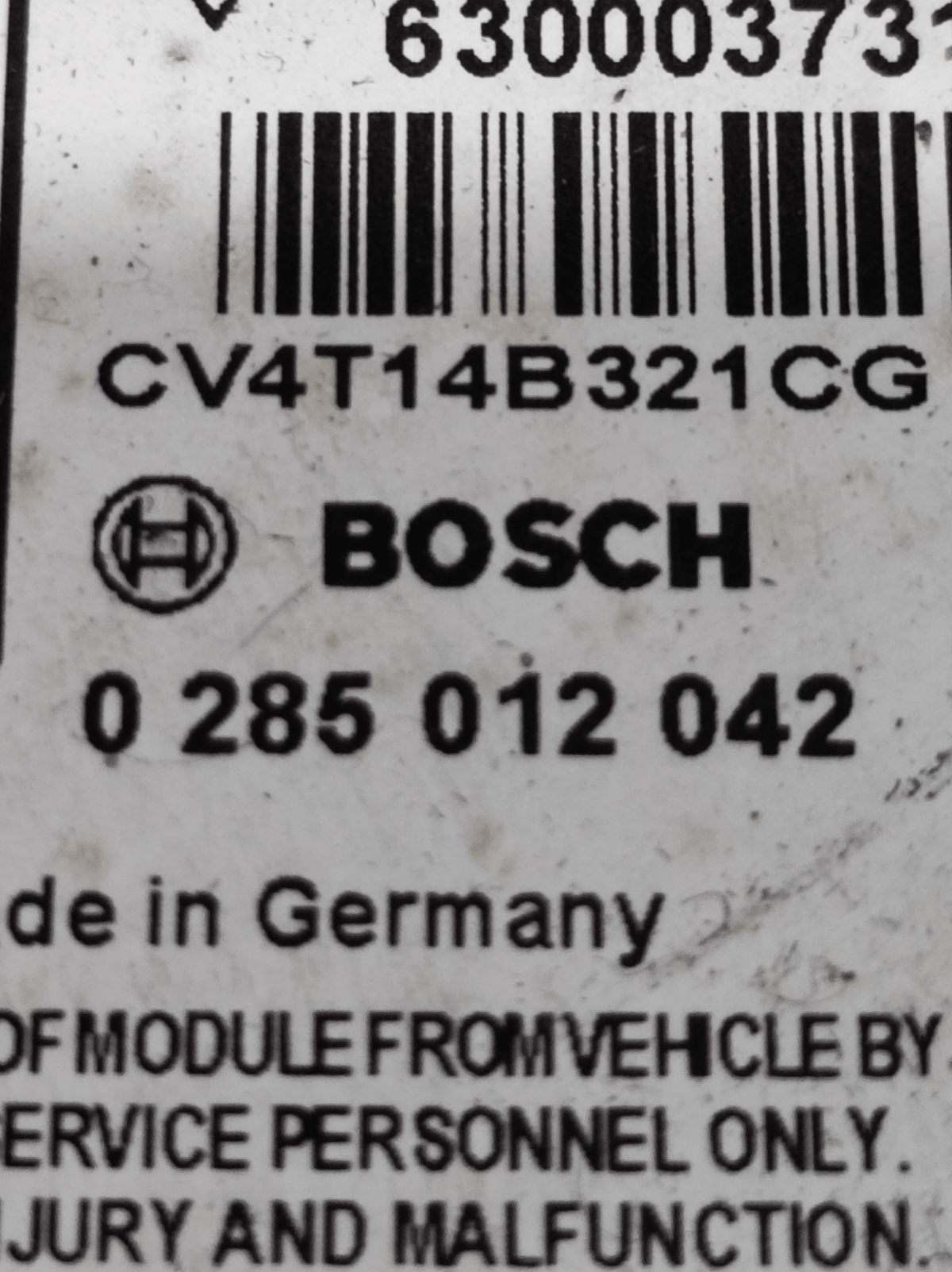 Centralina Airbag Ford Kuga COD: 0285012042 (2012 - 2020) - F&P CRASH SRLS - Ricambi Usati