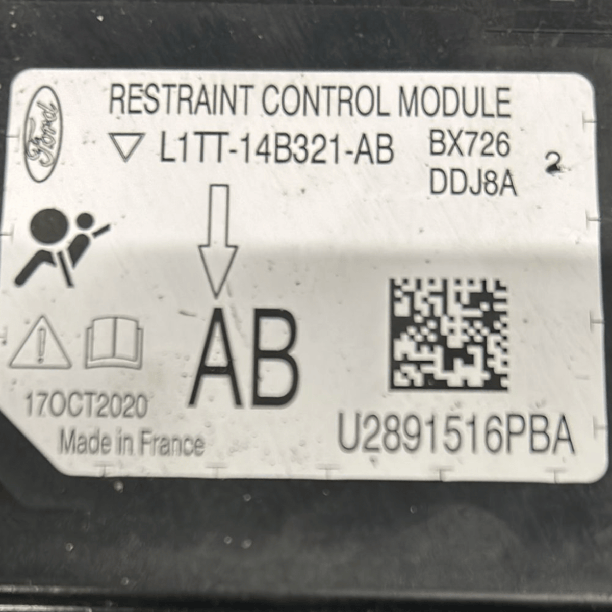 Centralina AirBag Ford Puma (2019 >) cod:L1TT - 14B321 - AB - F&P CRASH SRLS - Ricambi Usati