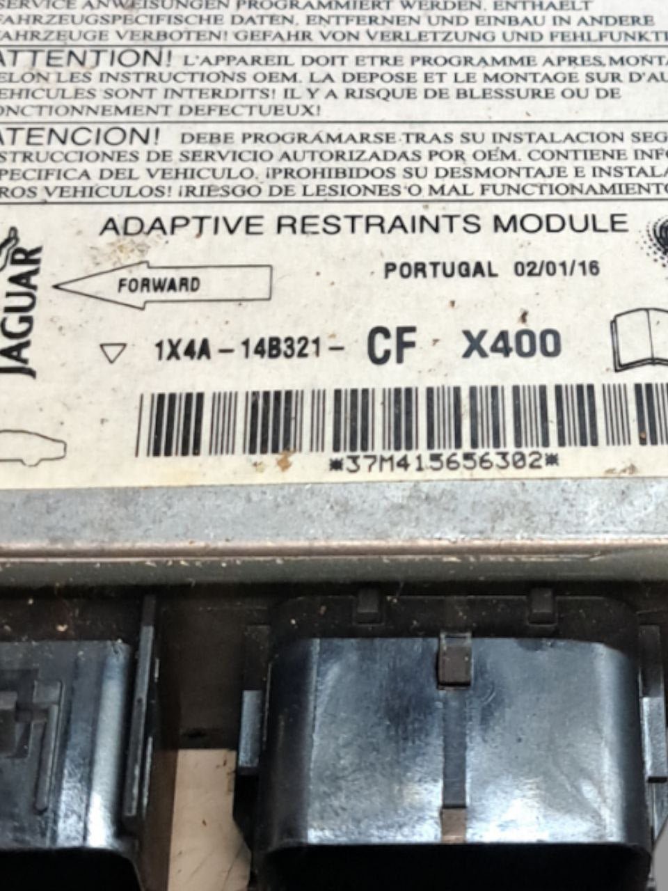 Centralina Airbag Jaguar X - Type (2001 - 2008) COD:1X4A - 14B321 - CF - F&P CRASH SRLS - Ricambi Usati