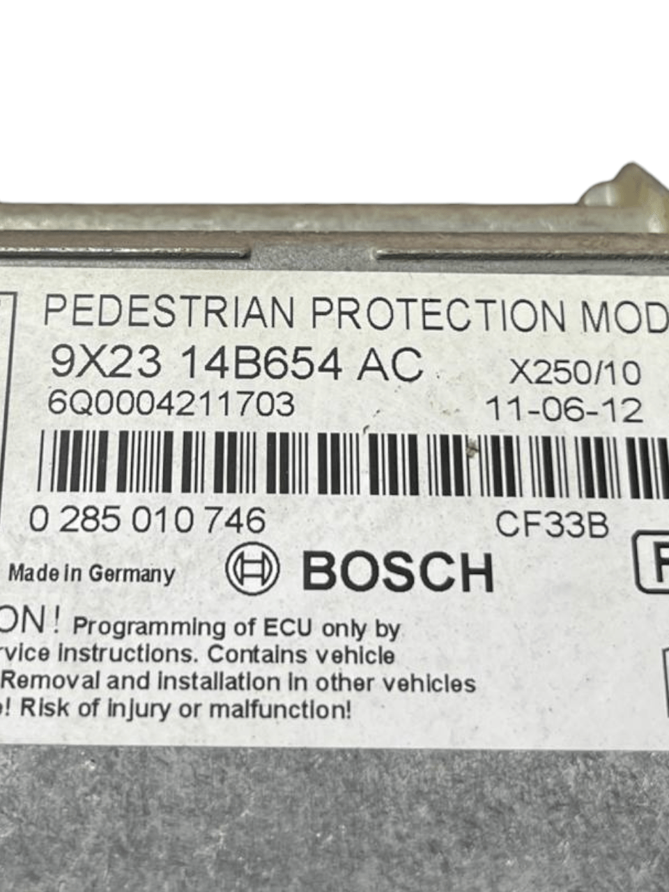 Centralina airbag Jaguar XF 250 (2008 - 2015) cod.9X23 - 14B654 - AC - F&P CRASH SRLS - Ricambi Usati
