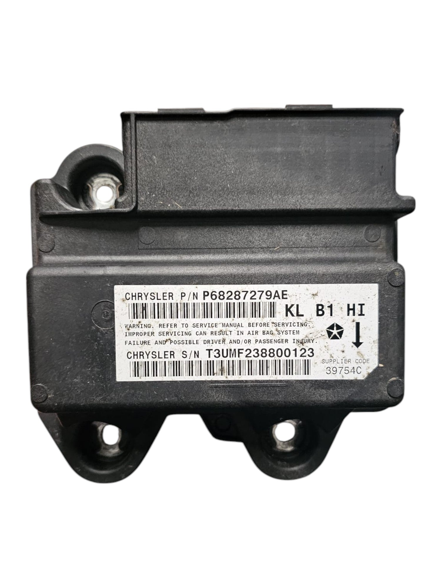 Centralina Airbag Jeep Cherokee KL Cod:P68287279AE (2013 - 2023) - F&P CRASH SRLS - Ricambi Usati