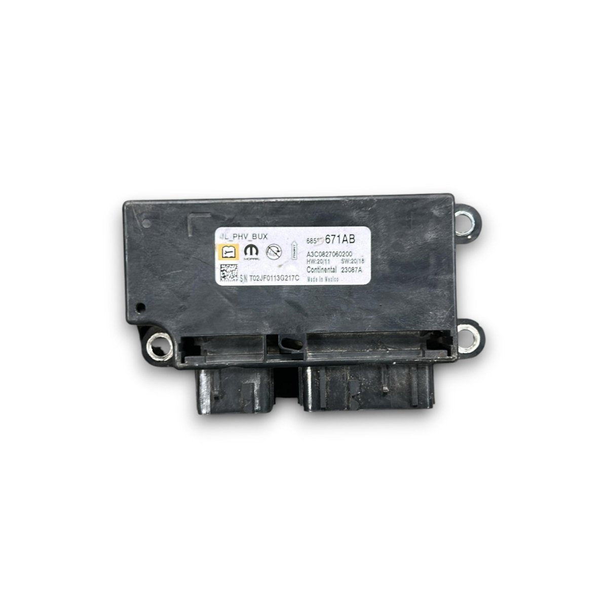 Centralina airbag Jeep Wrangler (JL) (4xe) cod.a2c14312900 (2017 > ) - F&P CRASH SRLS - Ricambi Usati