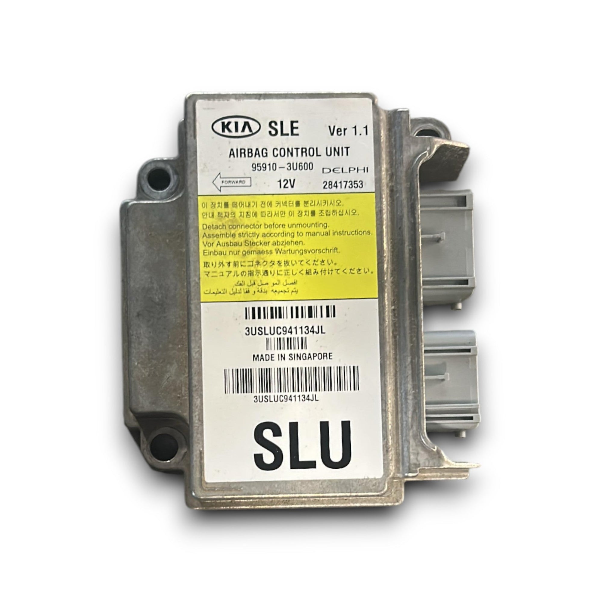 Centralina AirBag Kia Sportage (SL) cod.95910 - 3U600 (2010 > 2016) - F&P CRASH SRLS - Ricambi Usati