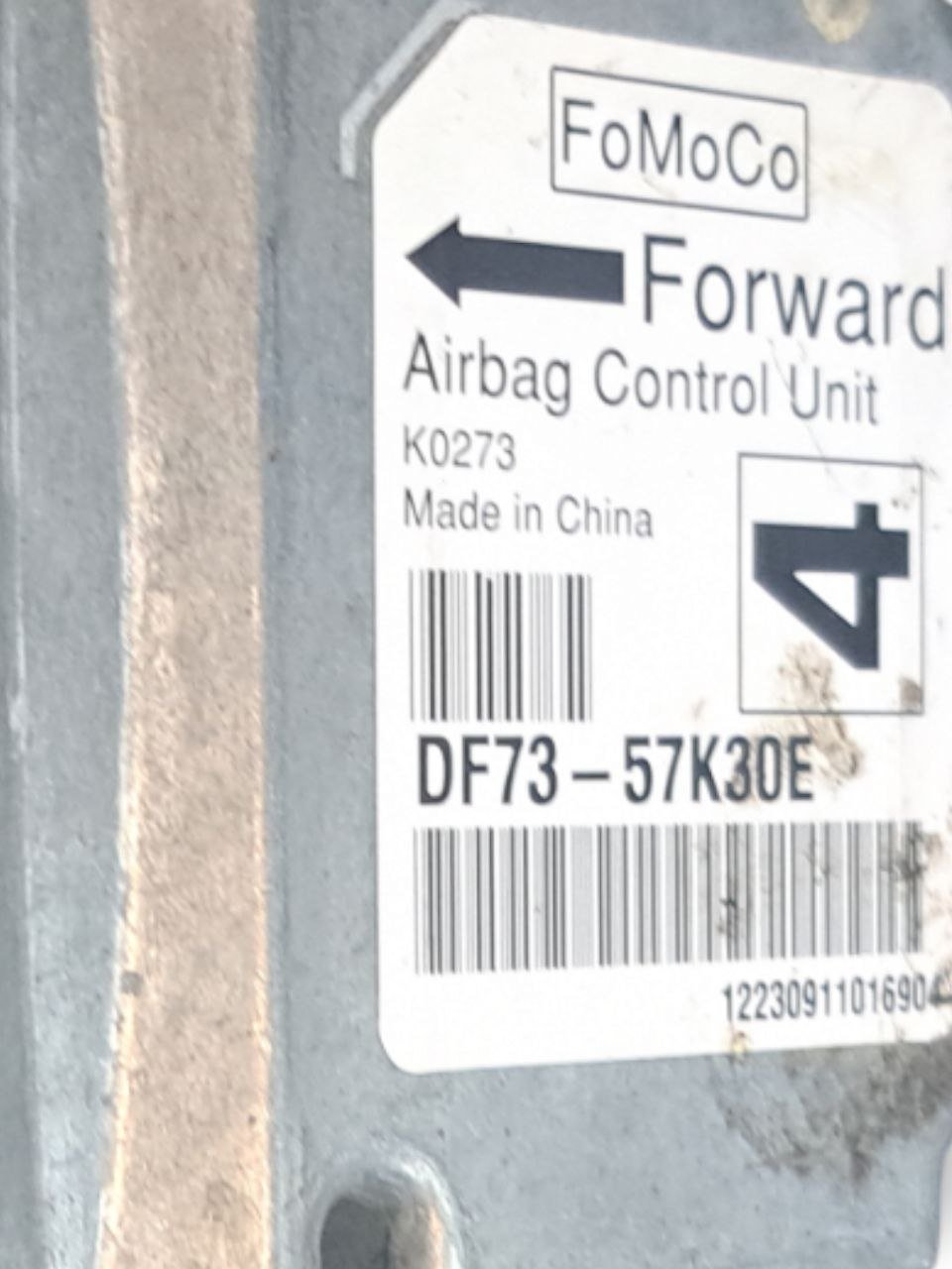 Centralina Airbag Mazda 2 (2007 - 2014) COD:DF7357K30E - F&P CRASH SRLS - Ricambi Usati