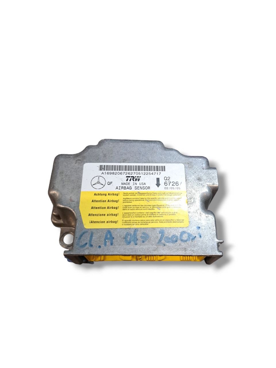 Centralina Airbag Mercedes - Benz Classe A w169 ( 2004 - 2012 ) COD:A1698206726 - F&amp;P CRASH SRLS - Ricambi Usati