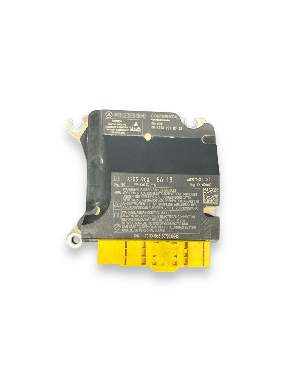 Centralina Airbag Mercedes - Benz Classe C W205 (2014 - 2021) COD:A2059008618 - F&P CRASH SRLS - Ricambi Usati