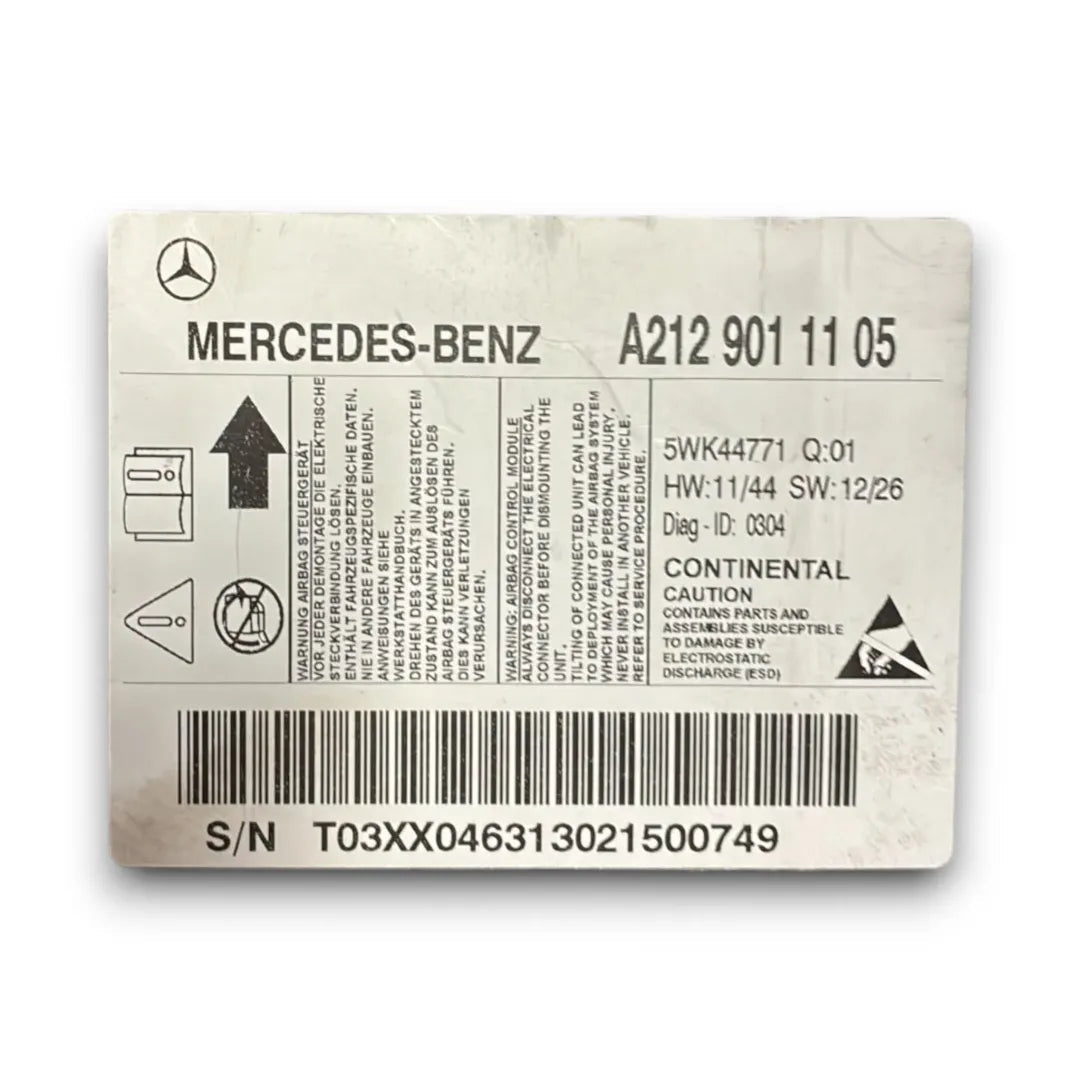 Centralina airbag Mercedes-Benz Classe E W/S212 dal 2009 OEM A2129011105 - F&P CRASH SRL - Ricambi Usati