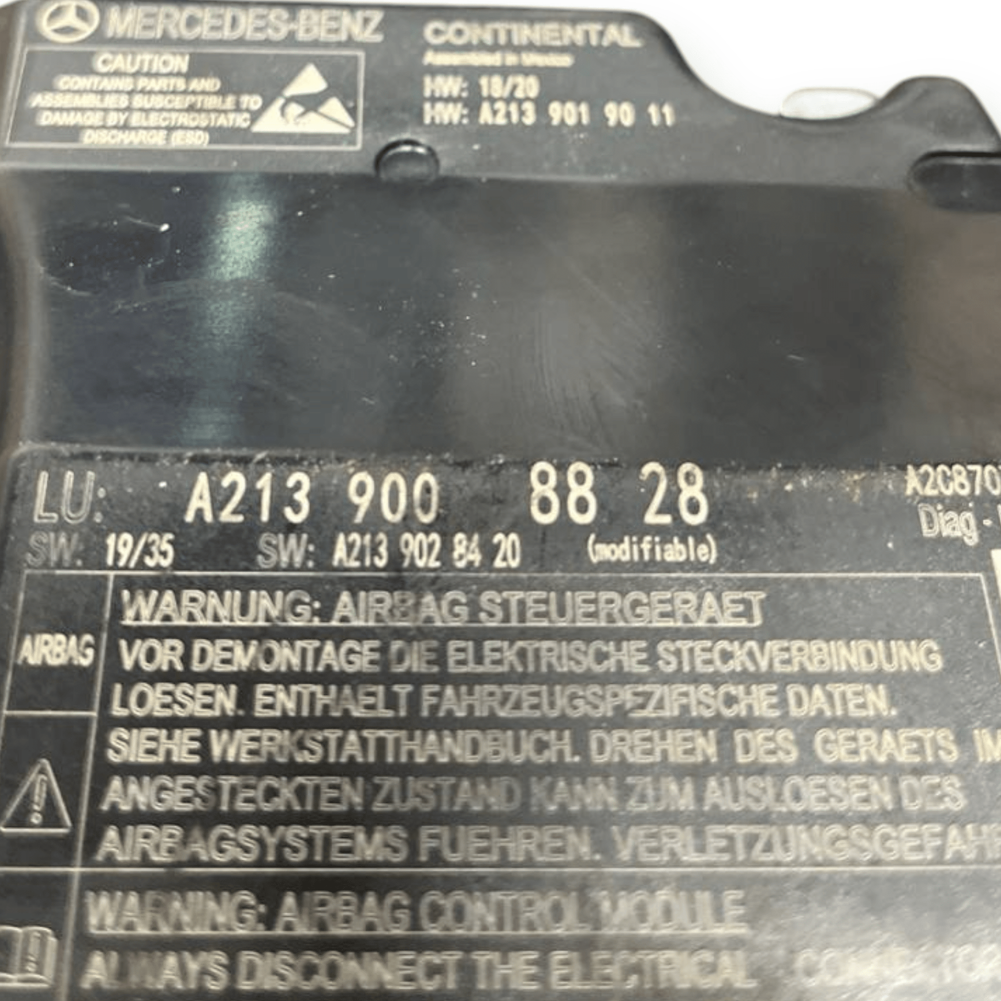 Centralina Airbag Mercedes - Benz Glc Coupè C253 2.0 Diesel (2016 al 2023) cod: A2139008828 - F&P CRASH SRLS - Ricambi Usati
