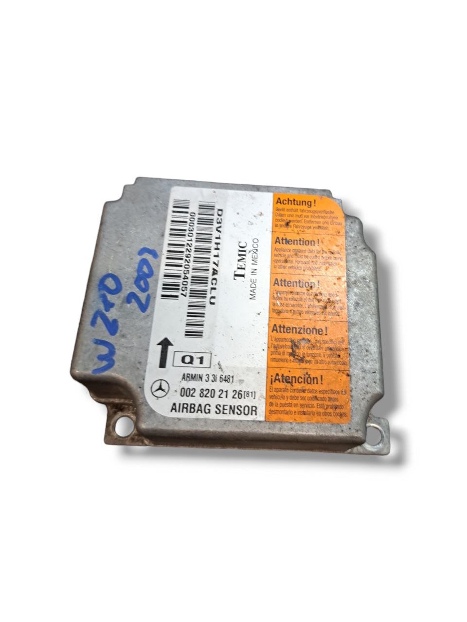 Centralina Airbag Mercedes Classe E W210 (1999 - 2002) COD:0028202126 - F&P CRASH SRLS - Ricambi Usati