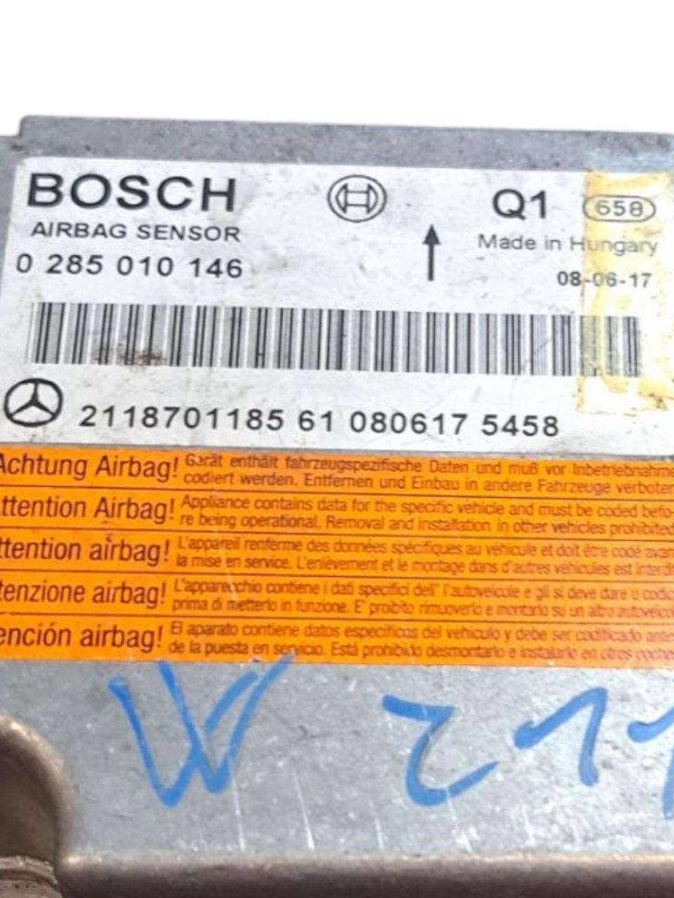Centralina Airbag Mercedes Classe E W211 (2002 - 2007) COD:2118701185 - F&P CRASH SRLS - Ricambi Usati