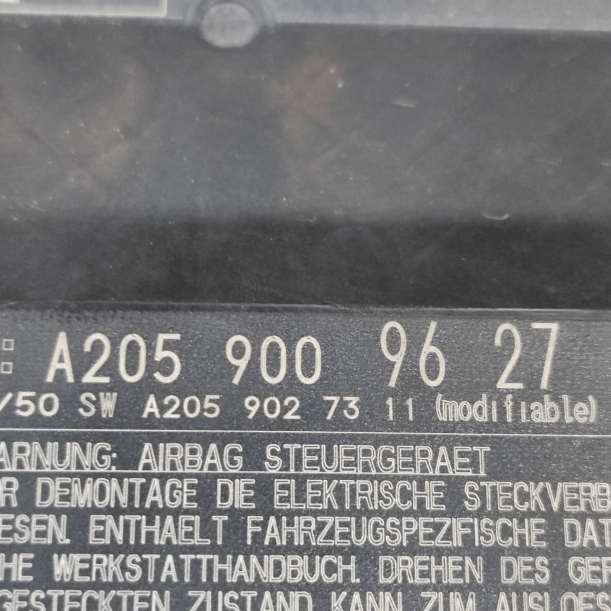 Centralina Airbag Mercedes Classe GLC X253 COD: A2059009627 (2015 - 2022) - F&P CRASH SRLS - Ricambi Usati