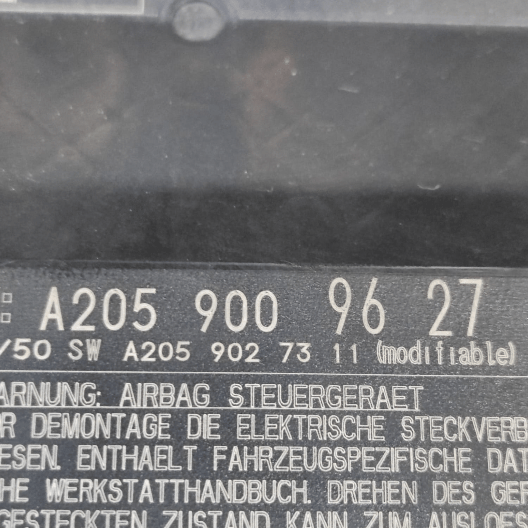Centralina Airbag Mercedes Classe GLC X253 COD: A2059009627 (2015 - 2022) - F&P CRASH SRLS - Ricambi Usati