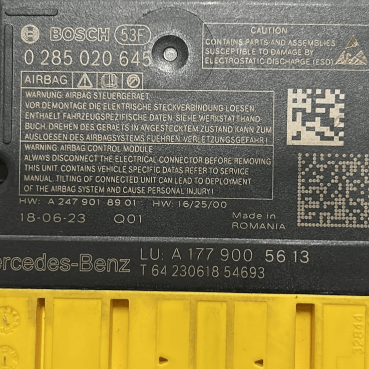Centralina airbag mercedes gla h247 cod:a1779005613 (2019 >) - F&P CRASH SRL - Ricambi Usati