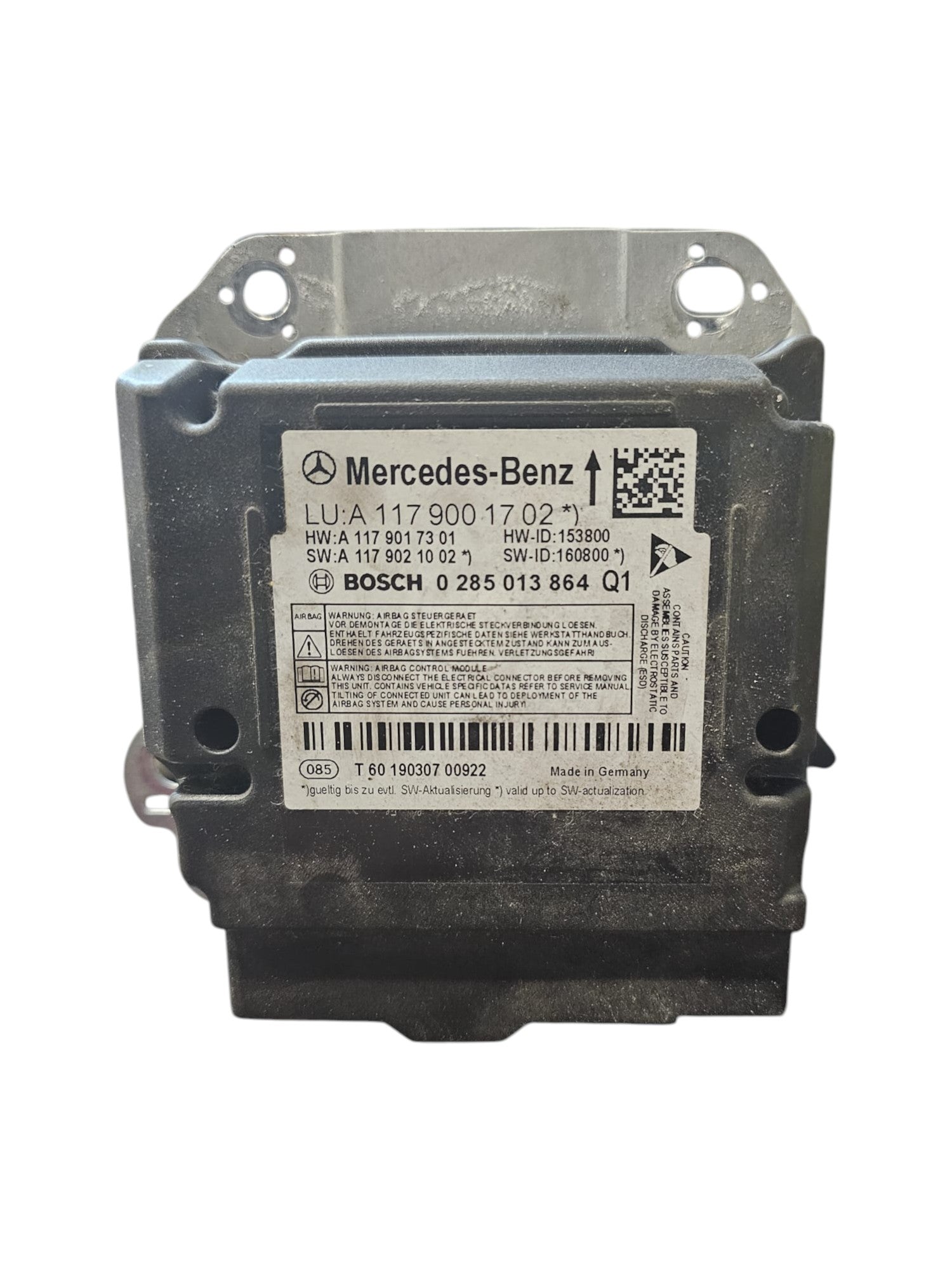 Centralina Airbag Mercedes GLA X156 Cod:A1179001702 (2013 - 2019) - F&P CRASH SRLS - Ricambi Usati