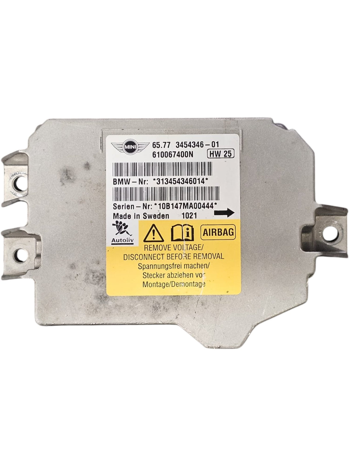 Centralina Airbag Mini Cooper R56 (2007 - 2013) Cod:313454346014 - F&amp;P CRASH SRLS - Ricambi Usati