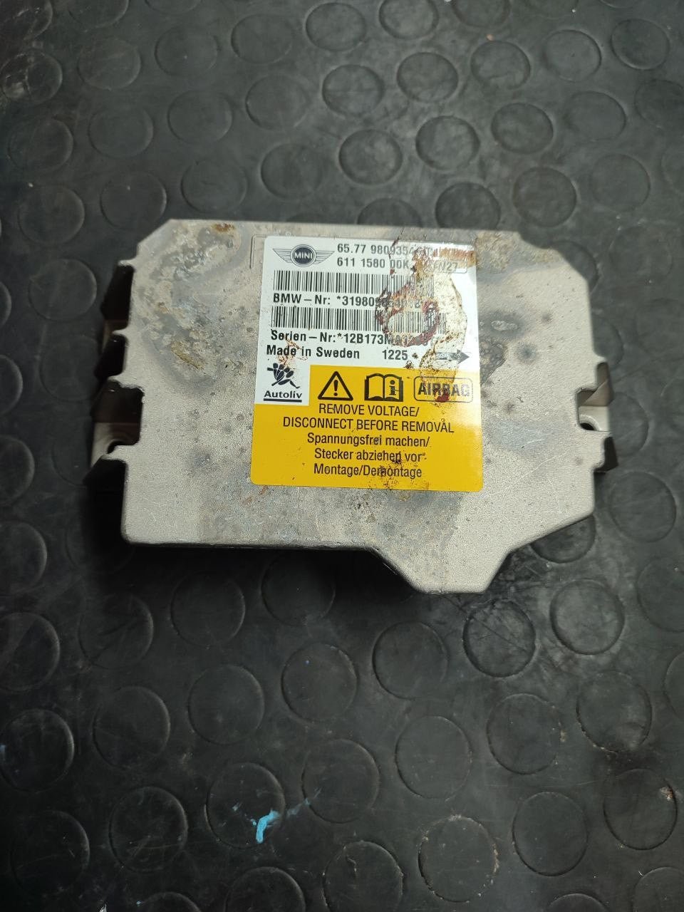 Centralina airbag Mini Countryman 2.0 d ( r60 - 2010 ) cod 611158000k - F&P CRASH SRLS - Ricambi Usati