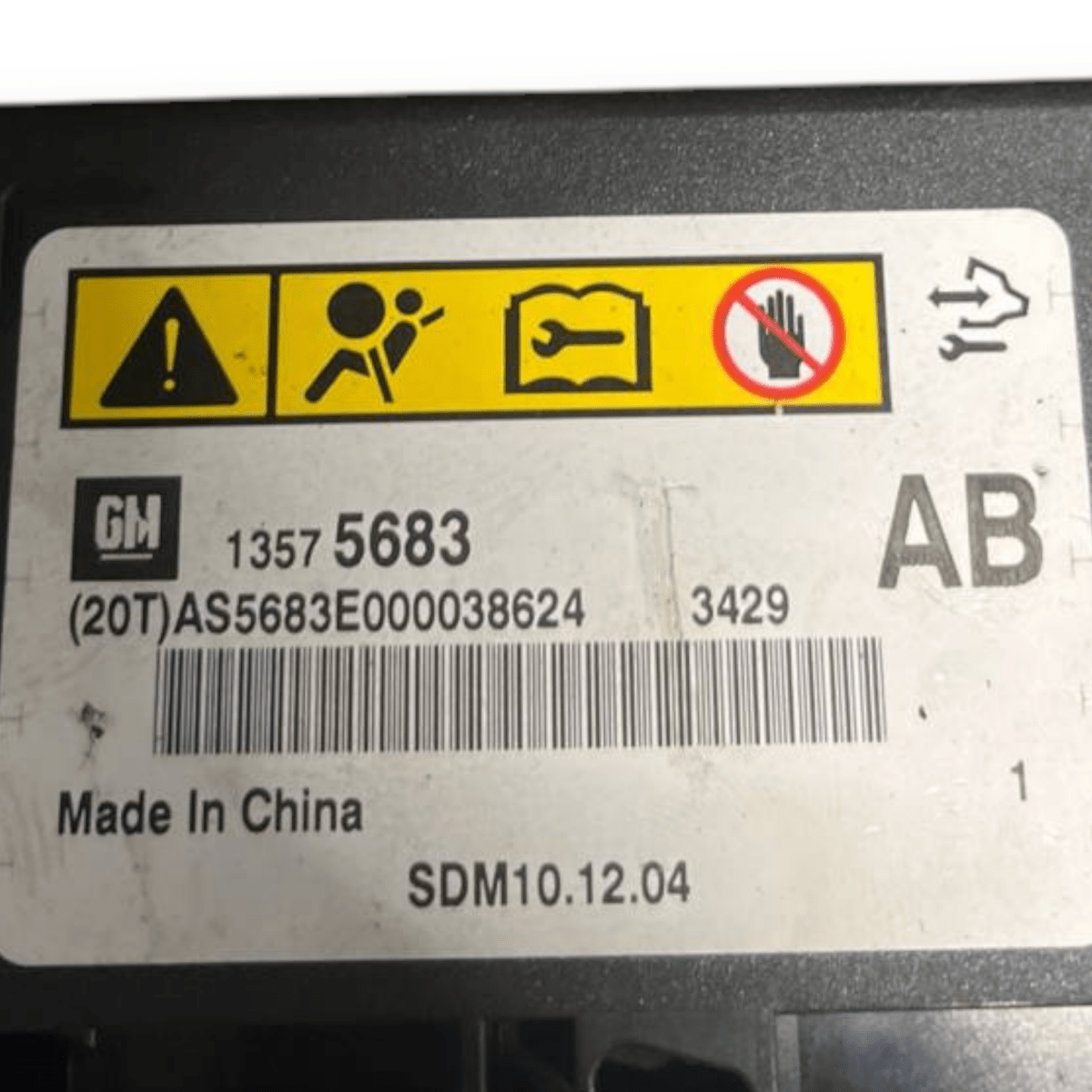 Centralina Airbag Opel Astra J (2009 al 2015) cod: 13575683 - F&P CRASH SRLS - Ricambi Usati