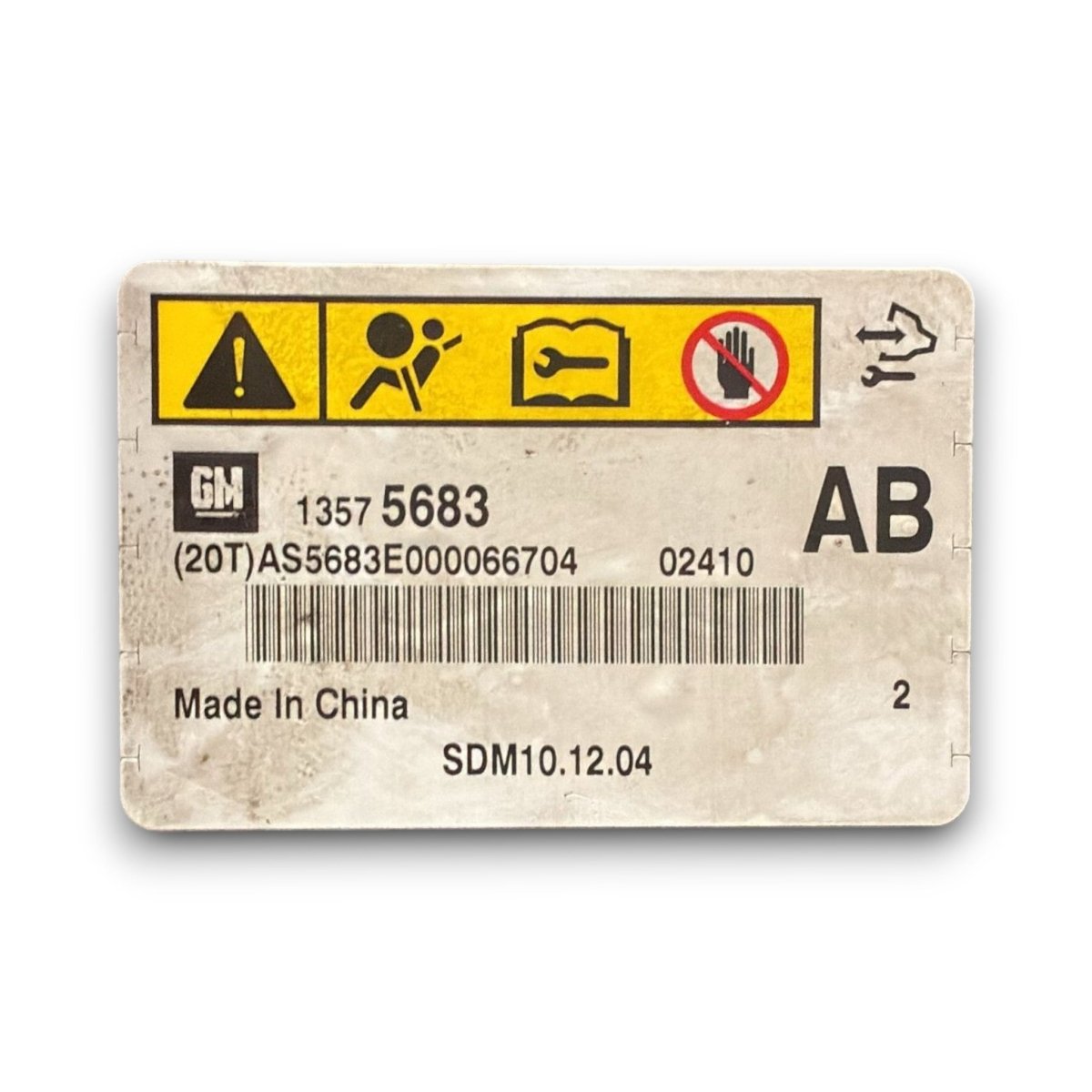 Centralina airbag opel astra j cod . 13575683 (2009 > 2020) - F&P CRASH SRL - Ricambi Usati