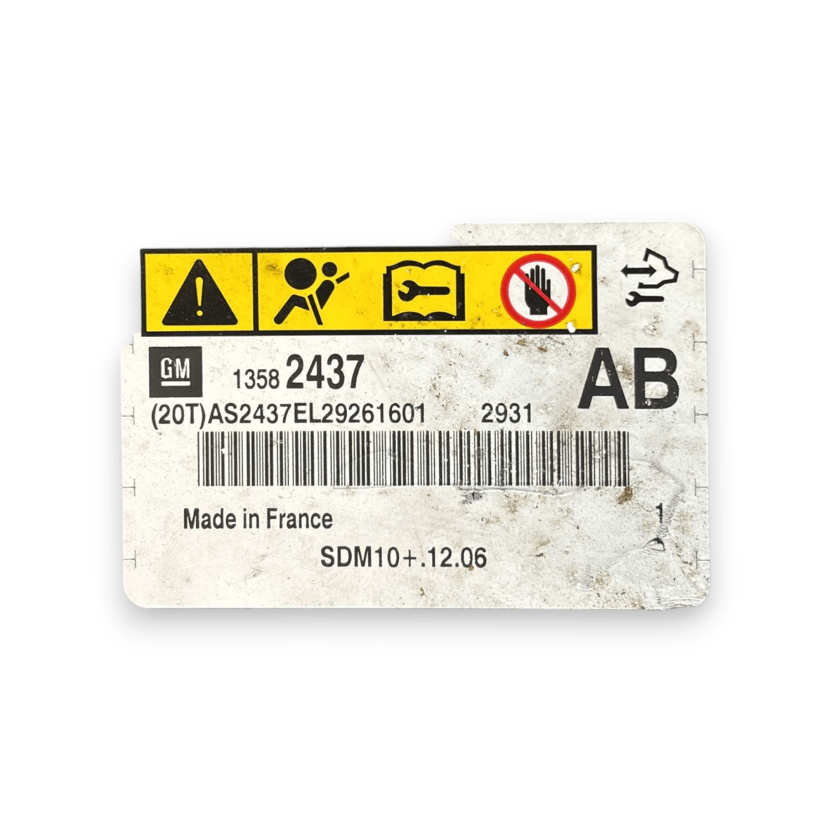 Centralina airbag opel astra j cod:13582437 (2009 - 2020) - F&P CRASH SRL - Ricambi Usati