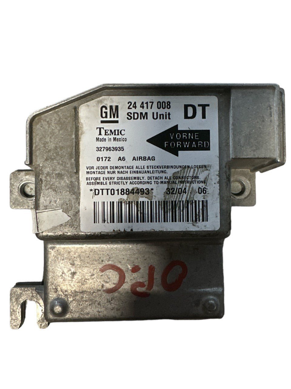 Centralina airbag Opel Combo (2001 - 2011) COD:24417008 - F&P CRASH SRLS - Ricambi Usati