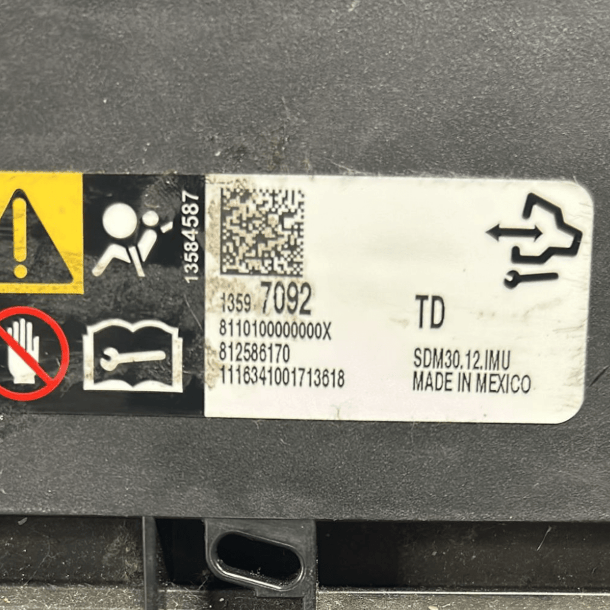 Centralina Airbag Opel corsa E cod:812586170 (2014 > 2019) - F&P CRASH SRLS - Ricambi Usati