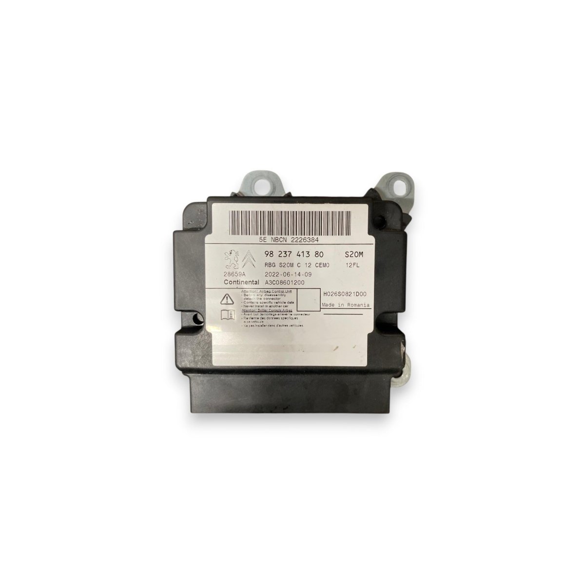 Airbag control unit Opel Corsa F (2019 - ) Code: 9823741380 - F&amp;P CRASH SRL - Used Parts