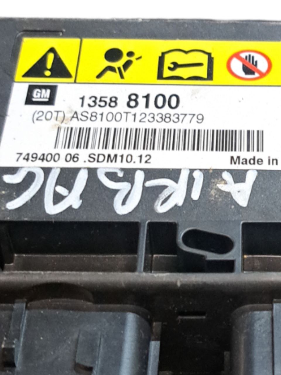 Centralina airbag Opel Insignia (2008 - 2017) COD:13588100 - F&P CRASH SRLS - Ricambi Usati