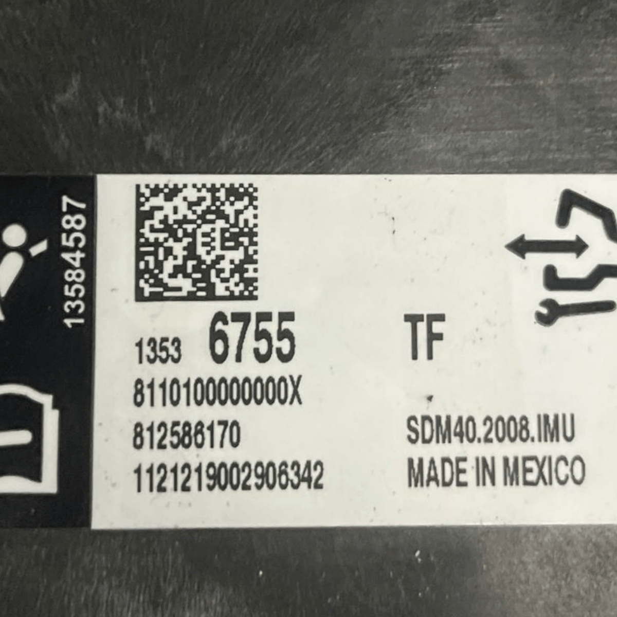 Centralina Airbag Opel Insignia B (2017 al 2023) cod: 812586170 - F&P CRASH SRLS - Ricambi Usati