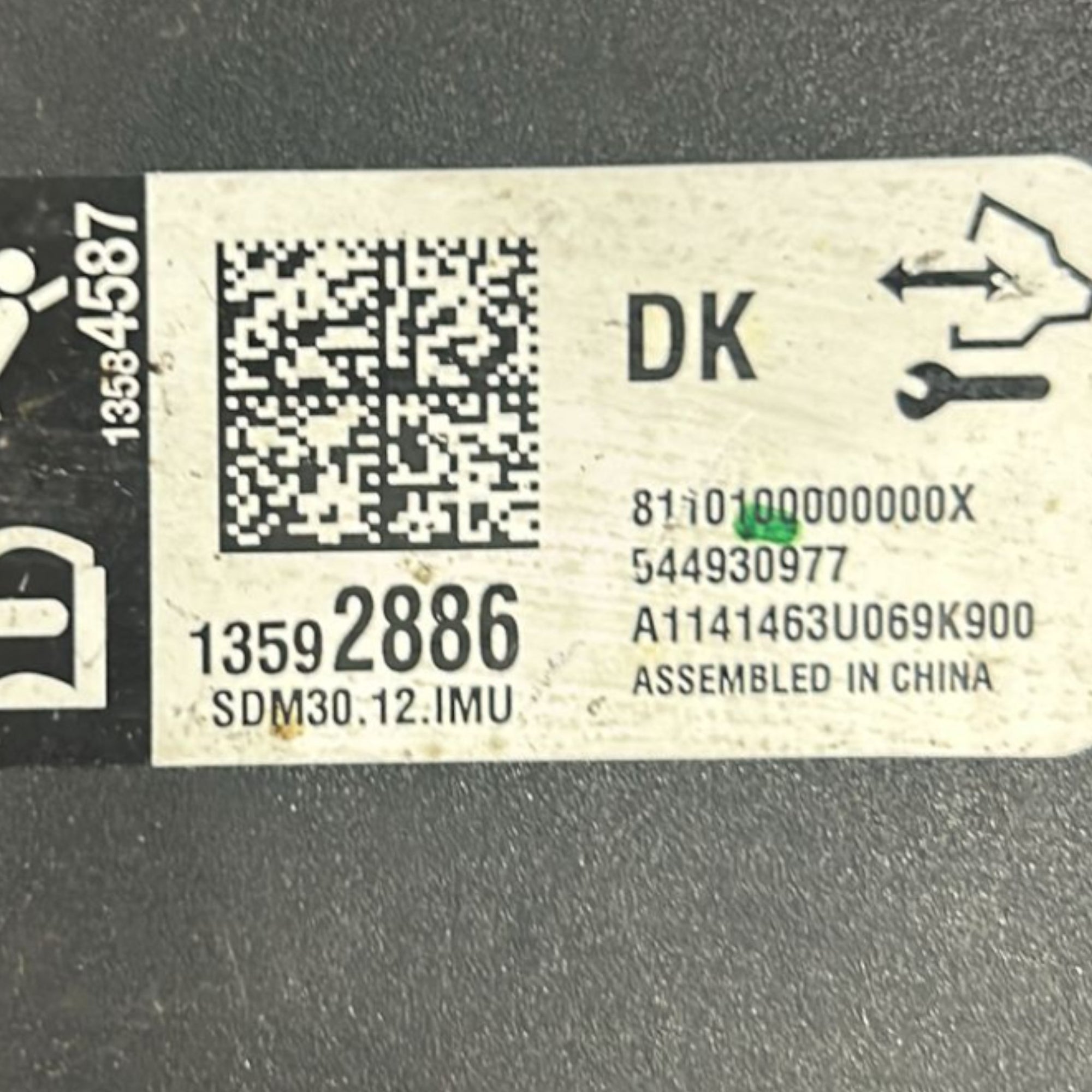 Centralina AirBag Opel Mokka (A / X) cod.13592886 1.7 Diesel (2012 > 2019) - F&P CRASH SRLS - Ricambi Usati