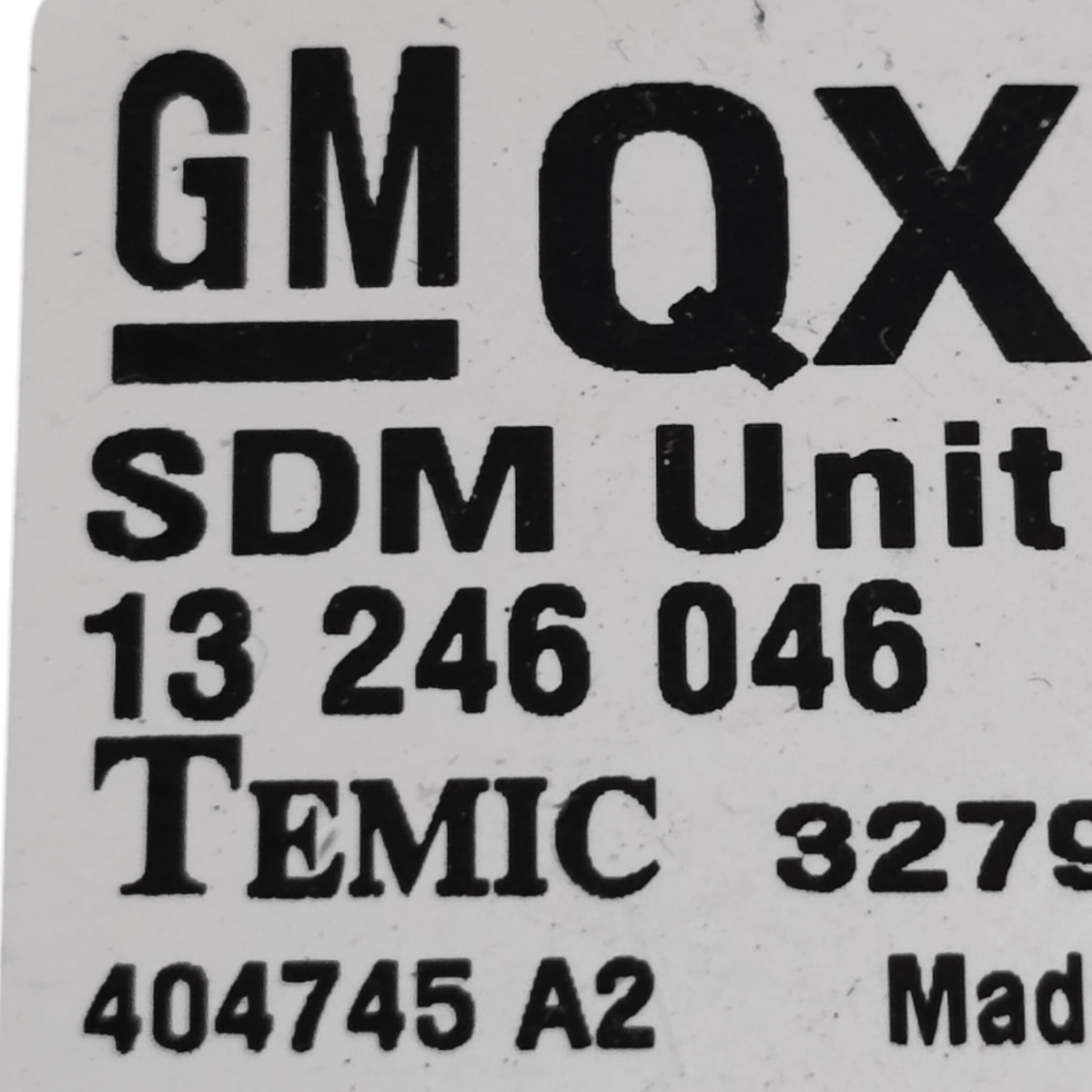 Centralina Airbag Opel Zafira B COD: 13246046 (2005 - 2014) - F&P CRASH SRLS - Ricambi Usati