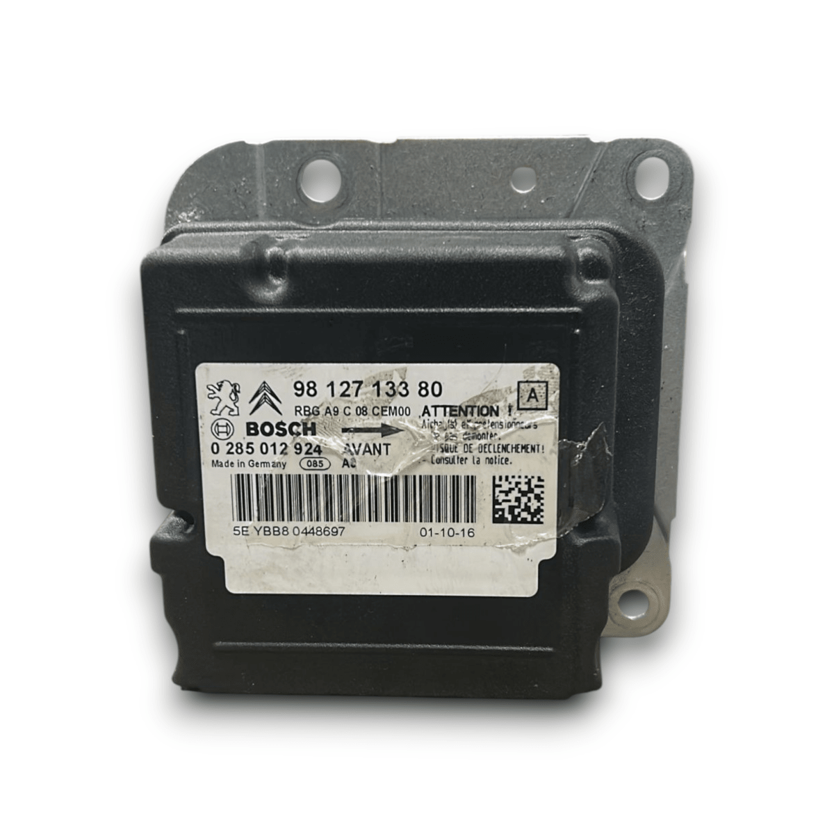 Airbag control unit peugeot 208 cod:9812713380 (2012 > 2018) - F&amp;P CRASH SRL - Used Parts