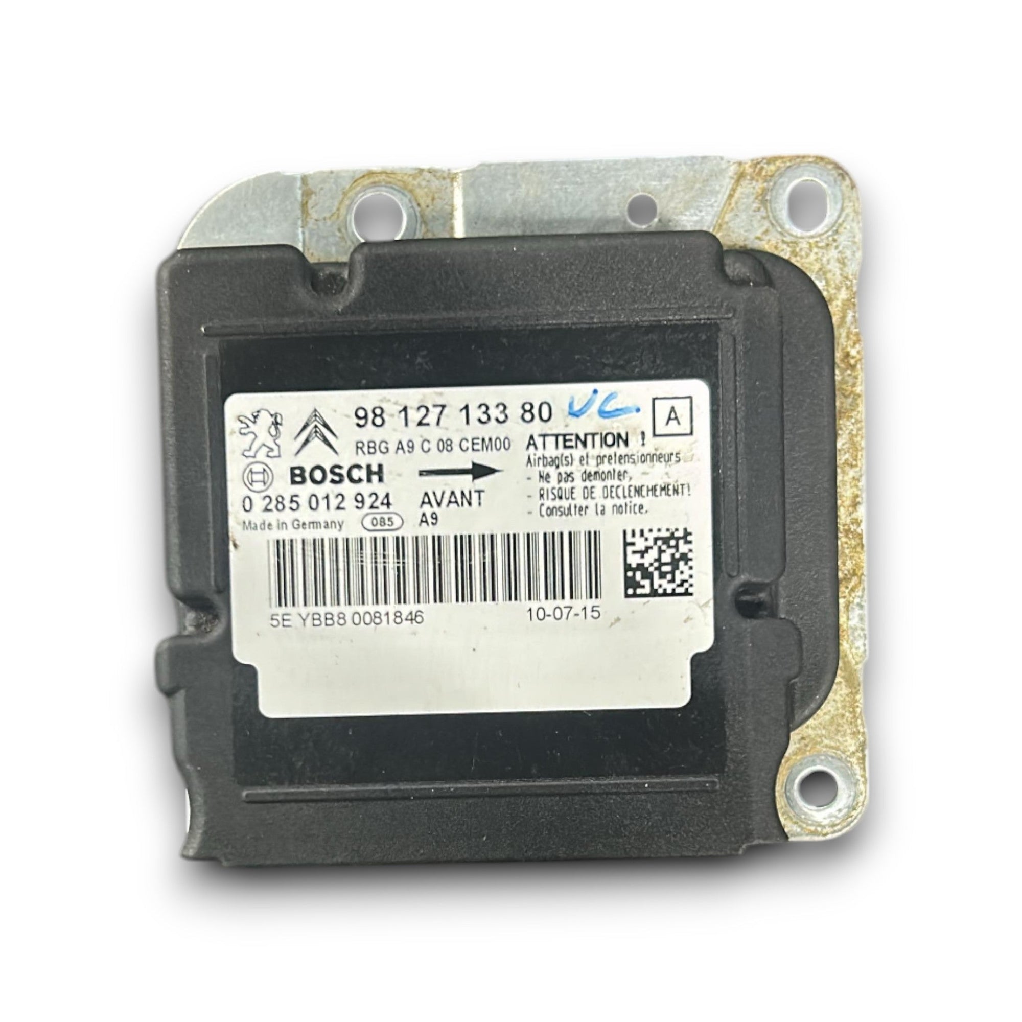Centralina Airbag Peugeot 208 I cod.9812713380 (2012 > 2019) - F&P CRASH SRLS - Ricambi Usati