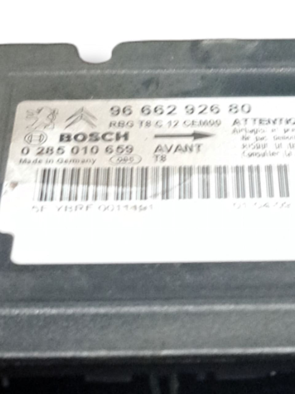 Centralina Airbag Peugeot 3008 (2009 - 2016) COD:9666292680 - F&P CRASH SRLS - Ricambi Usati