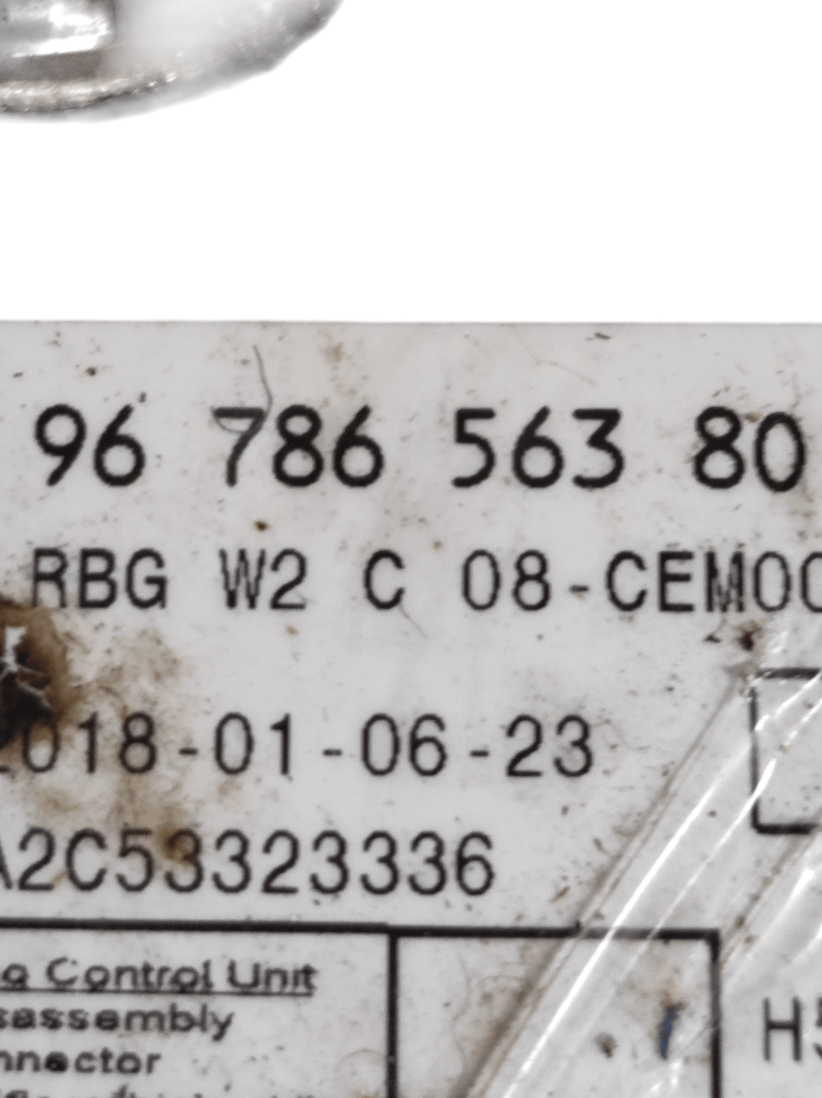 Centralina Airbag Peugeot 508 COD: 9678656380 (2010 - 2018) - F&P CRASH SRLS - Ricambi Usati
