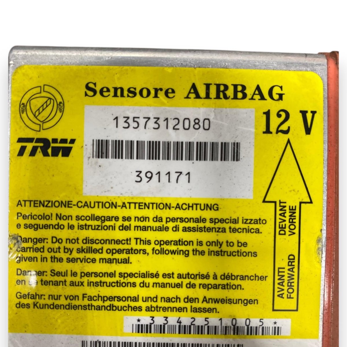 Centralina airbag Peugeot Boxer (2014 - ) Cod: 1357312080 - F&P CRASH SRLS - Ricambi Usati