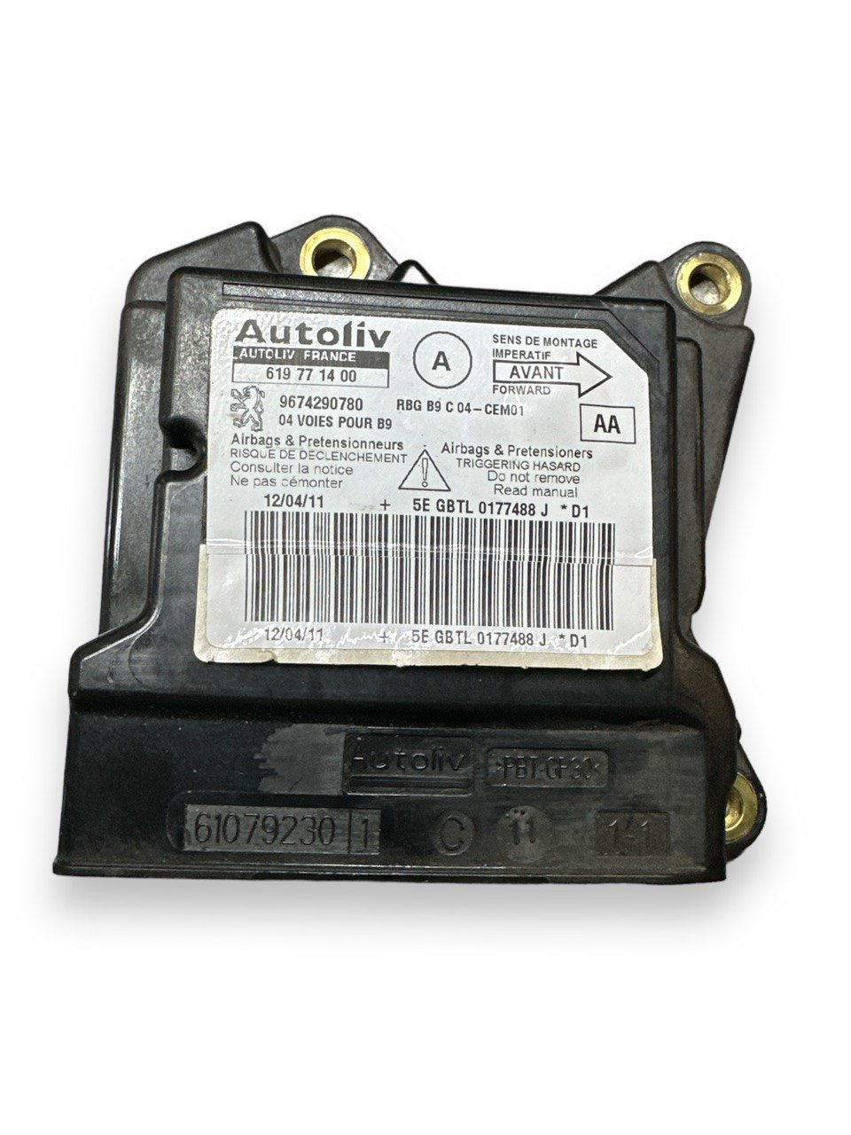 Centralina airbag Peugeot Partner (2008 - 2018) COD:9674290780 - F&P CRASH SRLS - Ricambi Usati