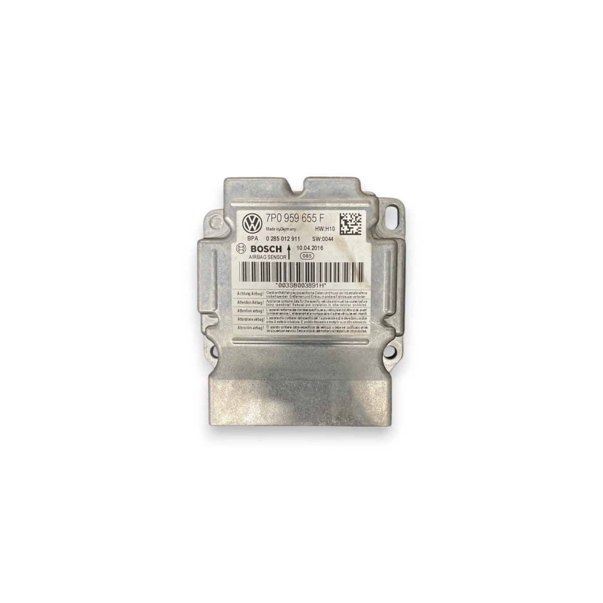 Airbag control unit porsche cayenne ii 92a (2010 - 2017) Code: 7p0959655f - F&P CRASH SRL - Used Parts