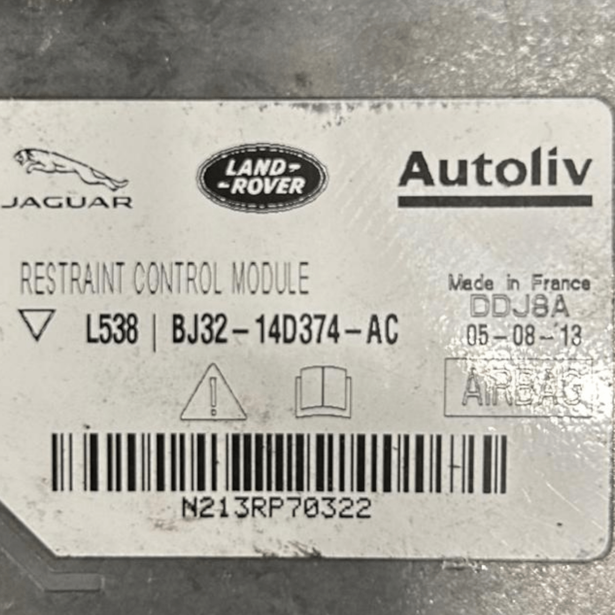 Centralina airbag range rover evoque cod:BJ32 - 14D374 - AC (2011 > 2018) - F&P CRASH SRLS - Ricambi Usati