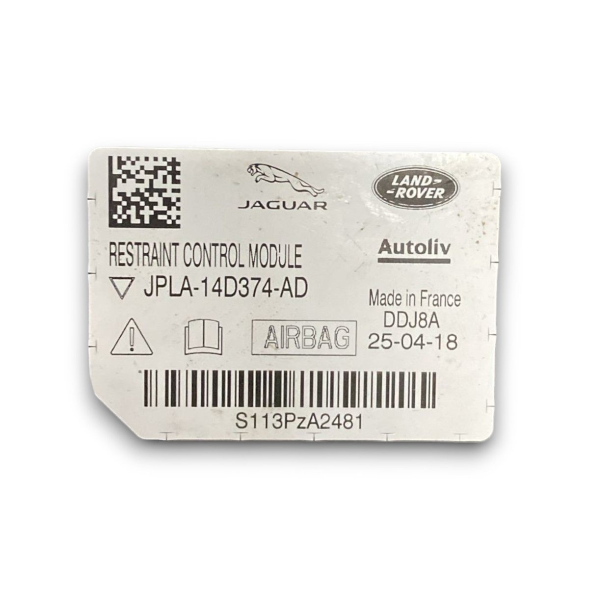 Centralina airbag Range Rover sport l494 cod . jpla - 14d374 - ad (2013 > 2022) - F&P CRASH SRL - Ricambi Usati