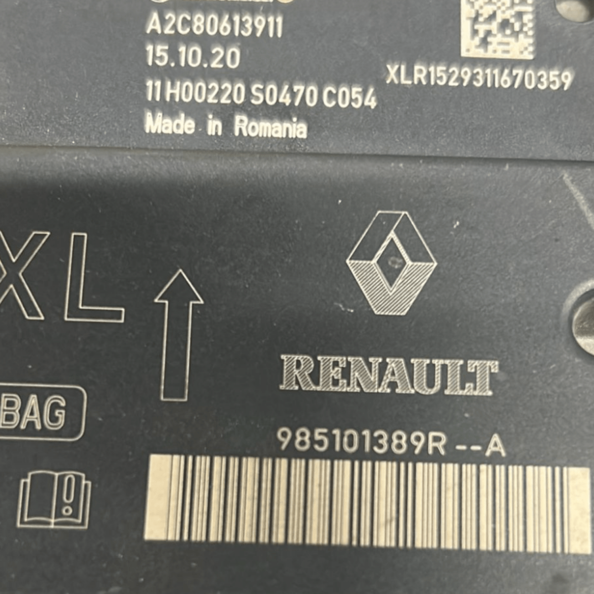 Centralina airbag renault clio IV 1.5 diesel cod:985101389R (2012 > 2021) - F&P CRASH SRLS - Ricambi Usati