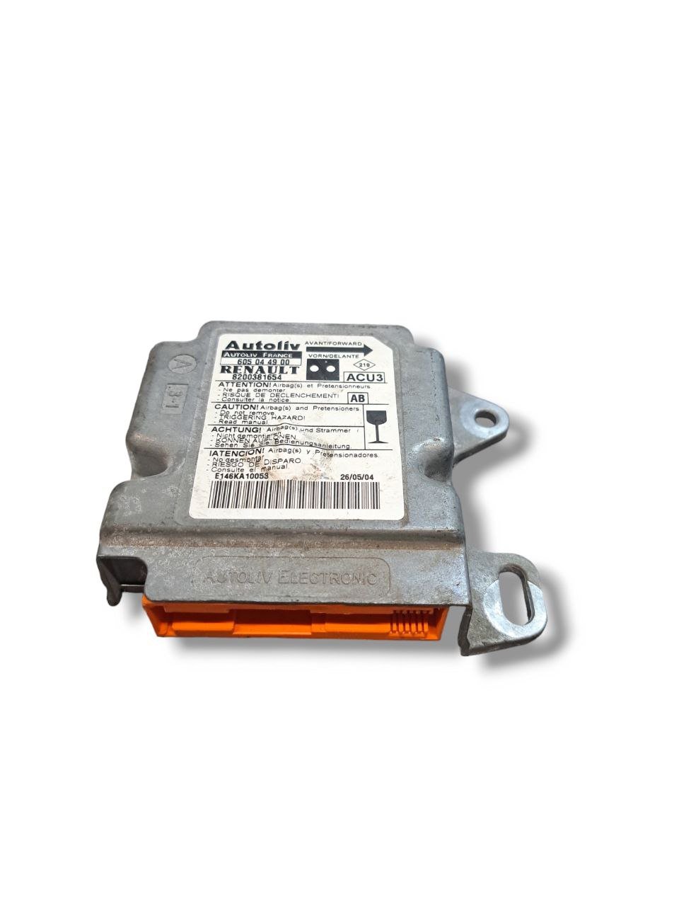 Centralina airbag Renault Kangoo (2003 - 2008) COD:8200381654 - F&P CRASH SRLS - Ricambi Usati