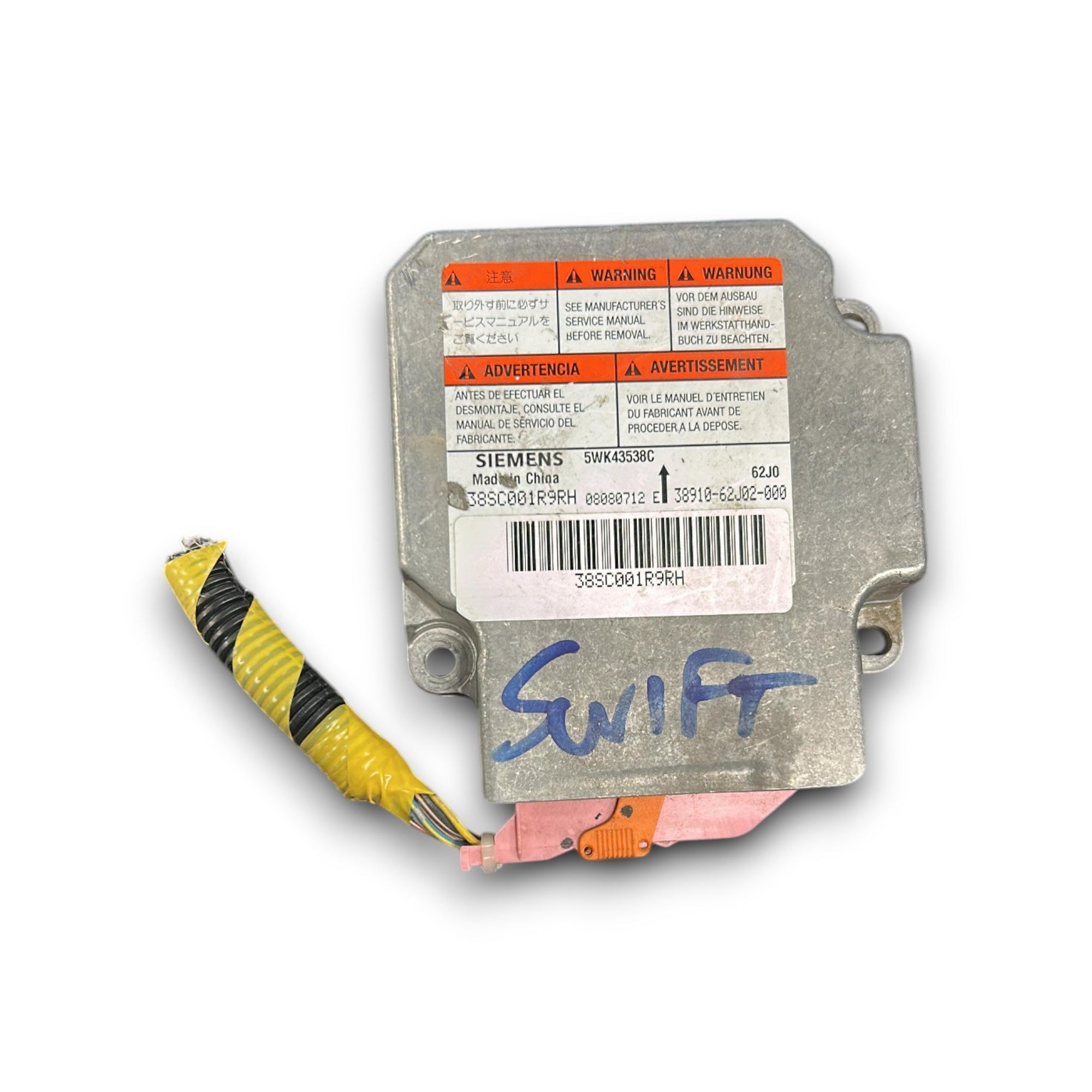 Centralina Airbag Suzuki Swift IV cod.38910 - 62J02 (2004 > 2010) - F&P CRASH SRLS - Ricambi Usati